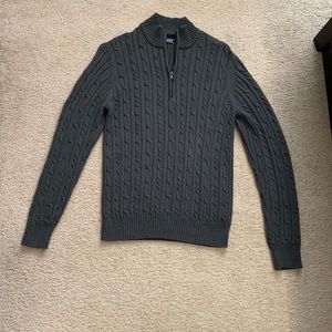 Men’s Izod Gray Zip-up Sweater Sz L